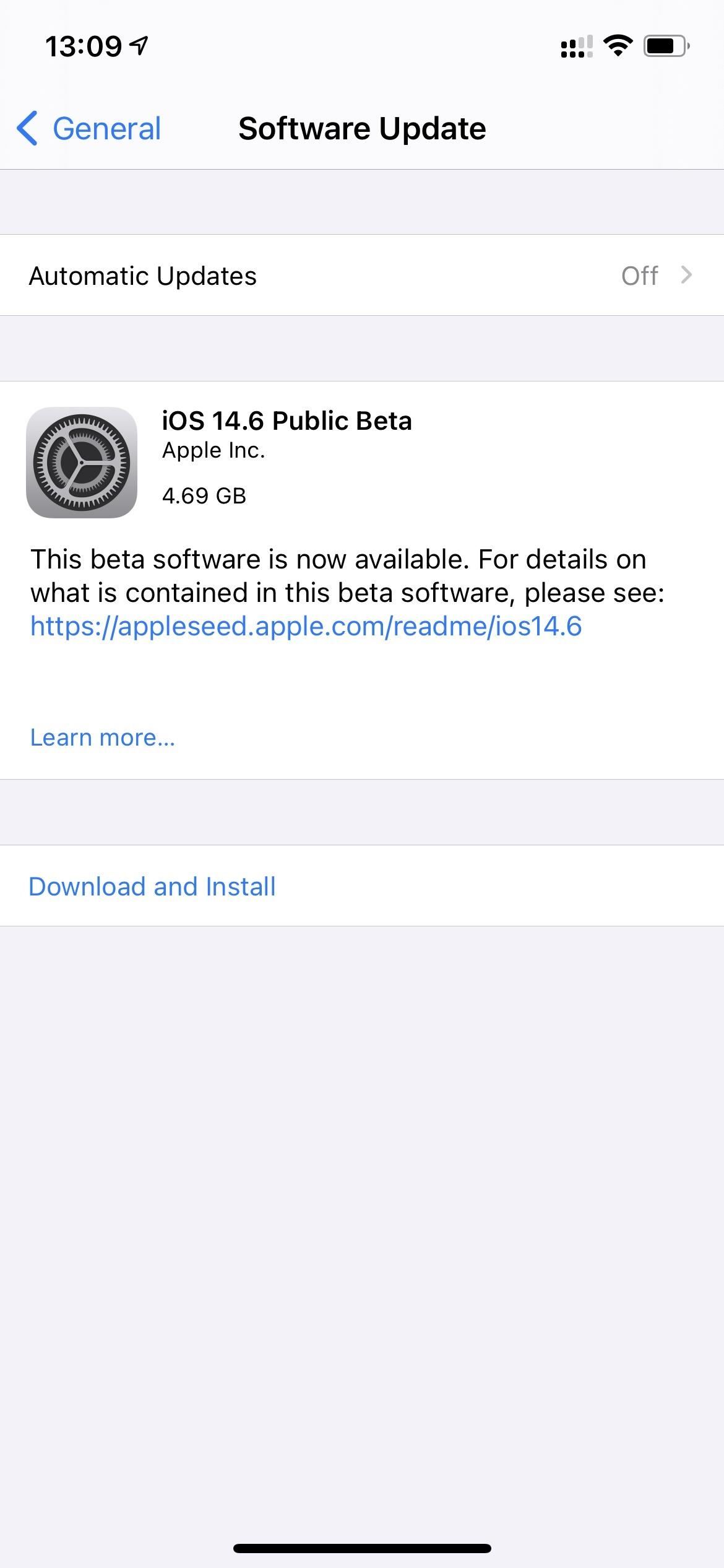 Apple Releases First iOS 14.6 Public Beta, Introduces Easy Way to Update from RC to New Test Software