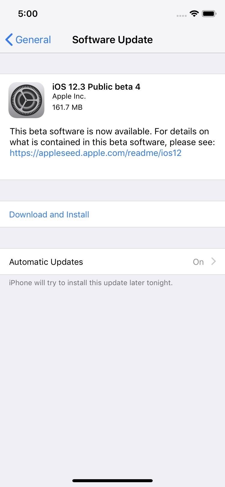 Apple Releases iOS 12.3 Public Beta 4 for iPhone to Software Testers
