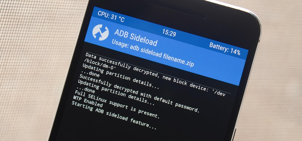 Sideload Flashable ZIPs on Android with TWRP