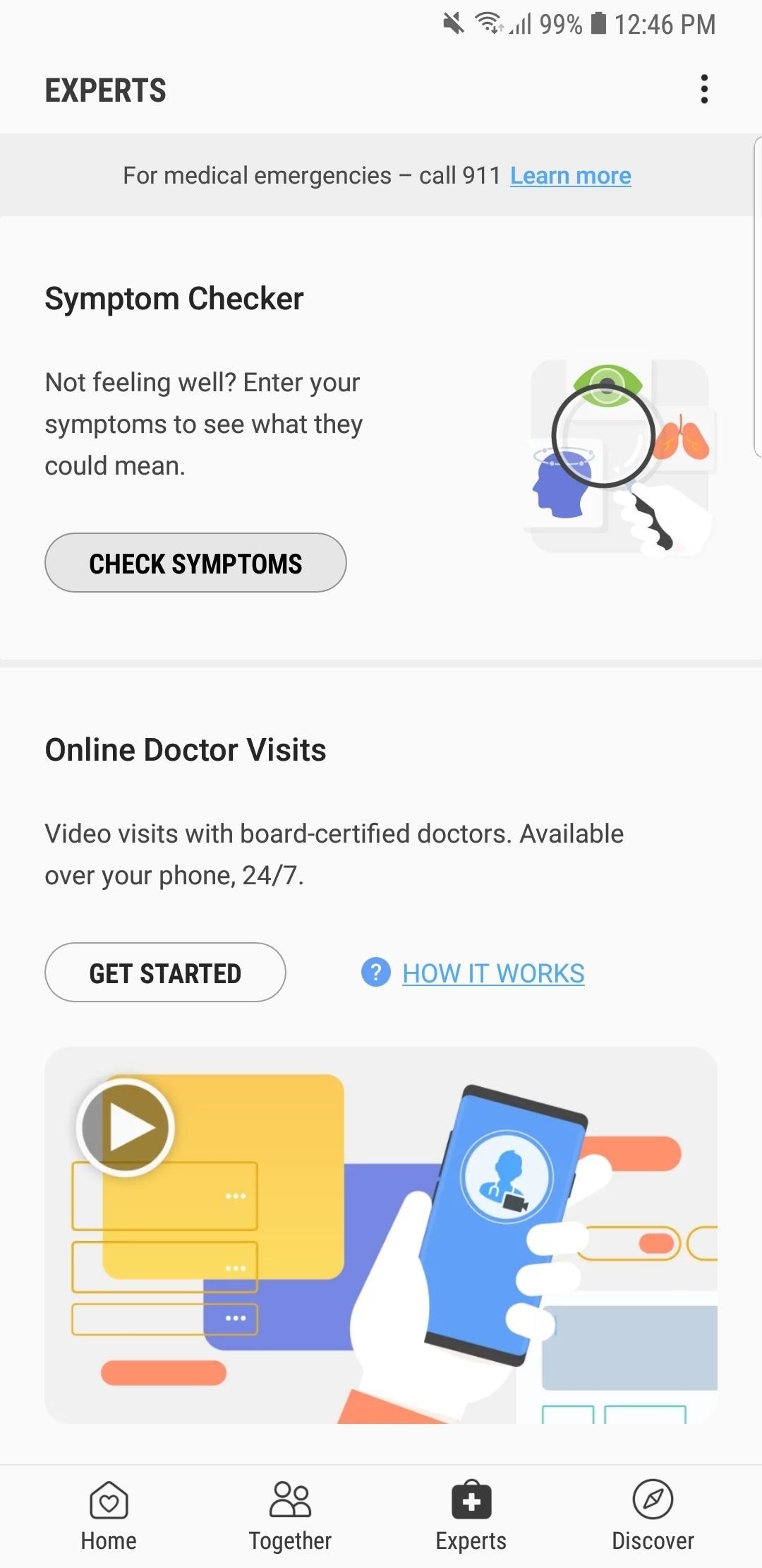 How to Use Samsung Health to Diagnose Symptoms from the Privacy of Your Phone
