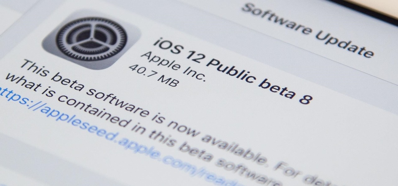 iOS 12 Public Beta 8 for iPhone Released to Apple Software Testers