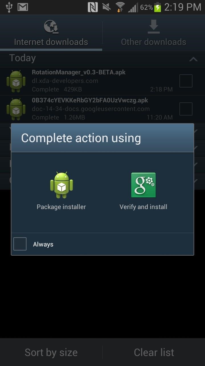 How to Control the Auto-Rotate Settings for Apps Individually on Your Samsung Galaxy Note 2
