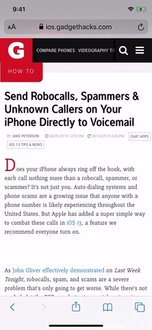 Force Safari to Automatically Show Reader View for Specific Websites on Your iPhone