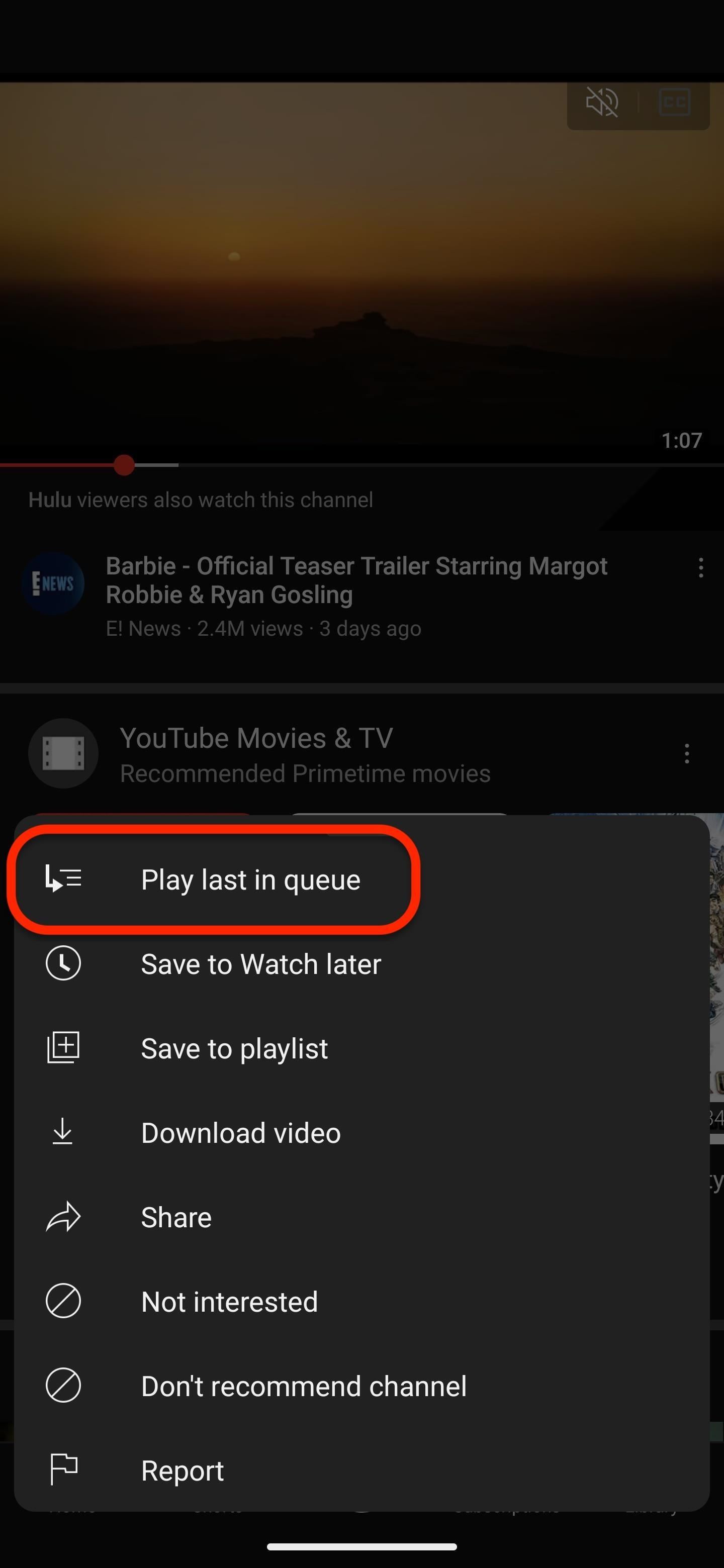 How to queue up new YouTube videos on your mobile device