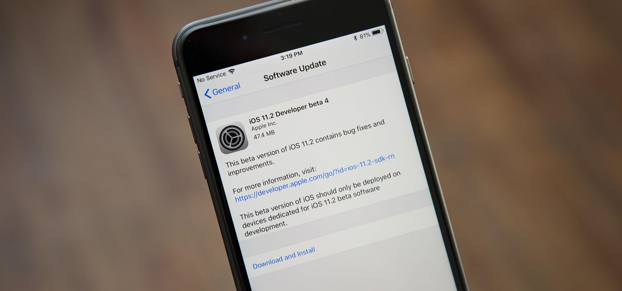 iOS 11.2 Beta 4 Released for iPhone with Mostly Under-the-Hood Improvements