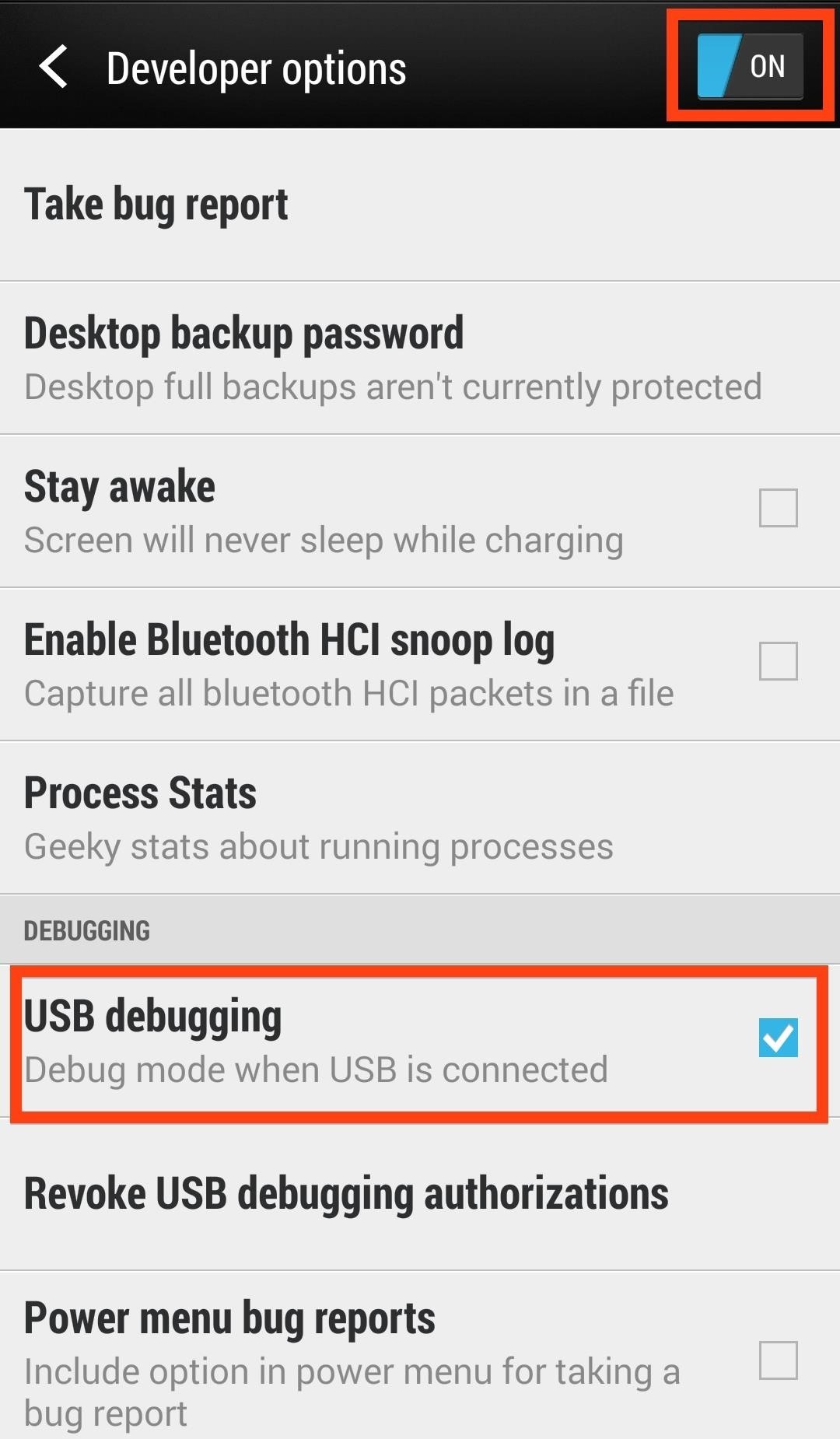 How to Enable USB Debugging on Your HTC One