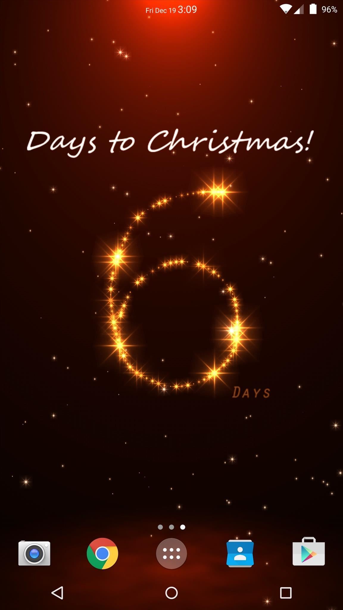 Turn Your Android S Wallpaper Into A Christmas New Year S Countdown Clock Android Gadget Hacks