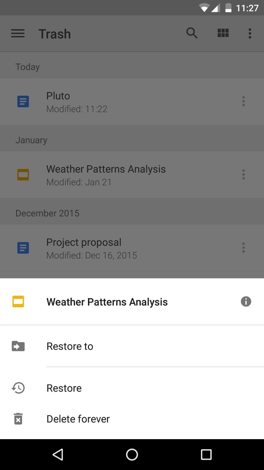 Google Streamlines Drive App & Finally Adds Trash Folder