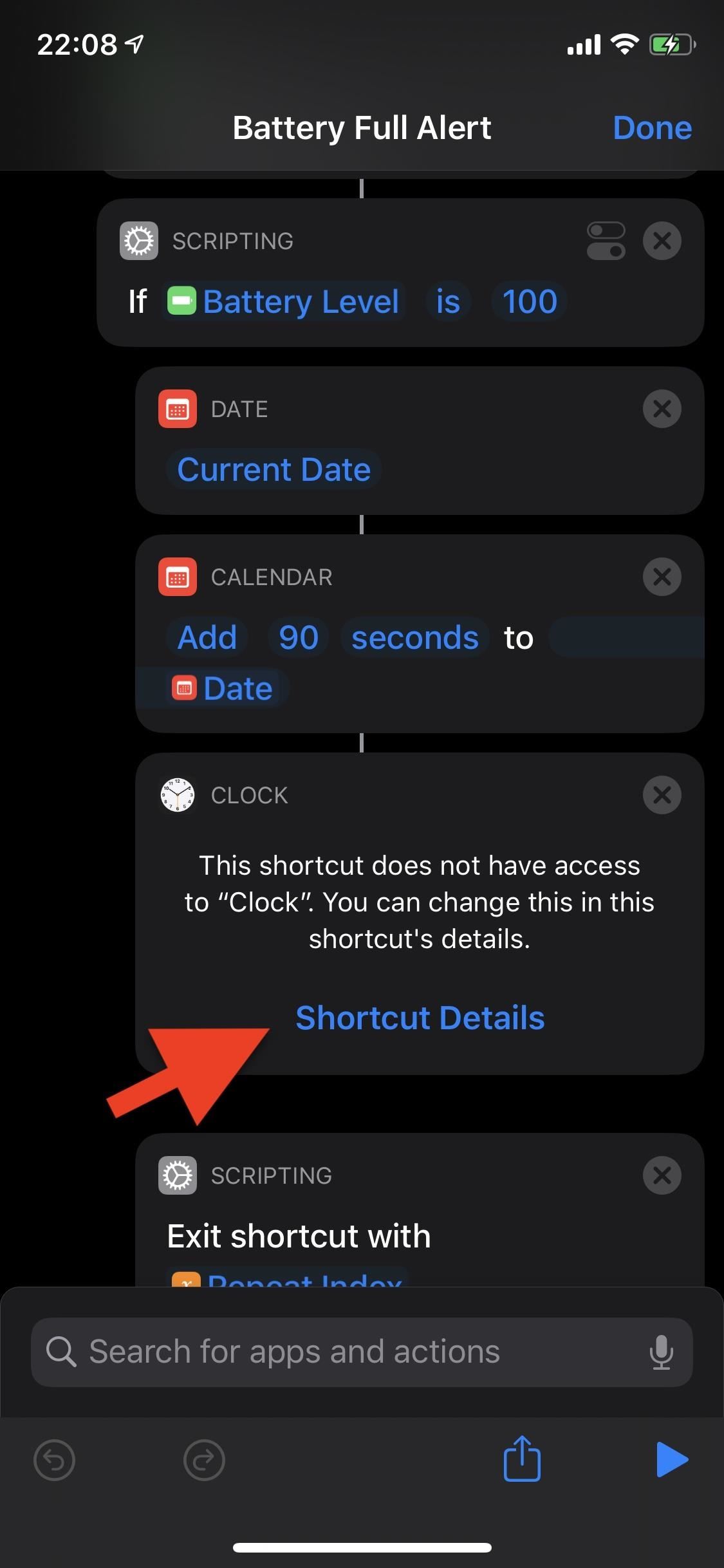 Set an Alarm on Your iPhone for When Your Battery Reaches Full Charge