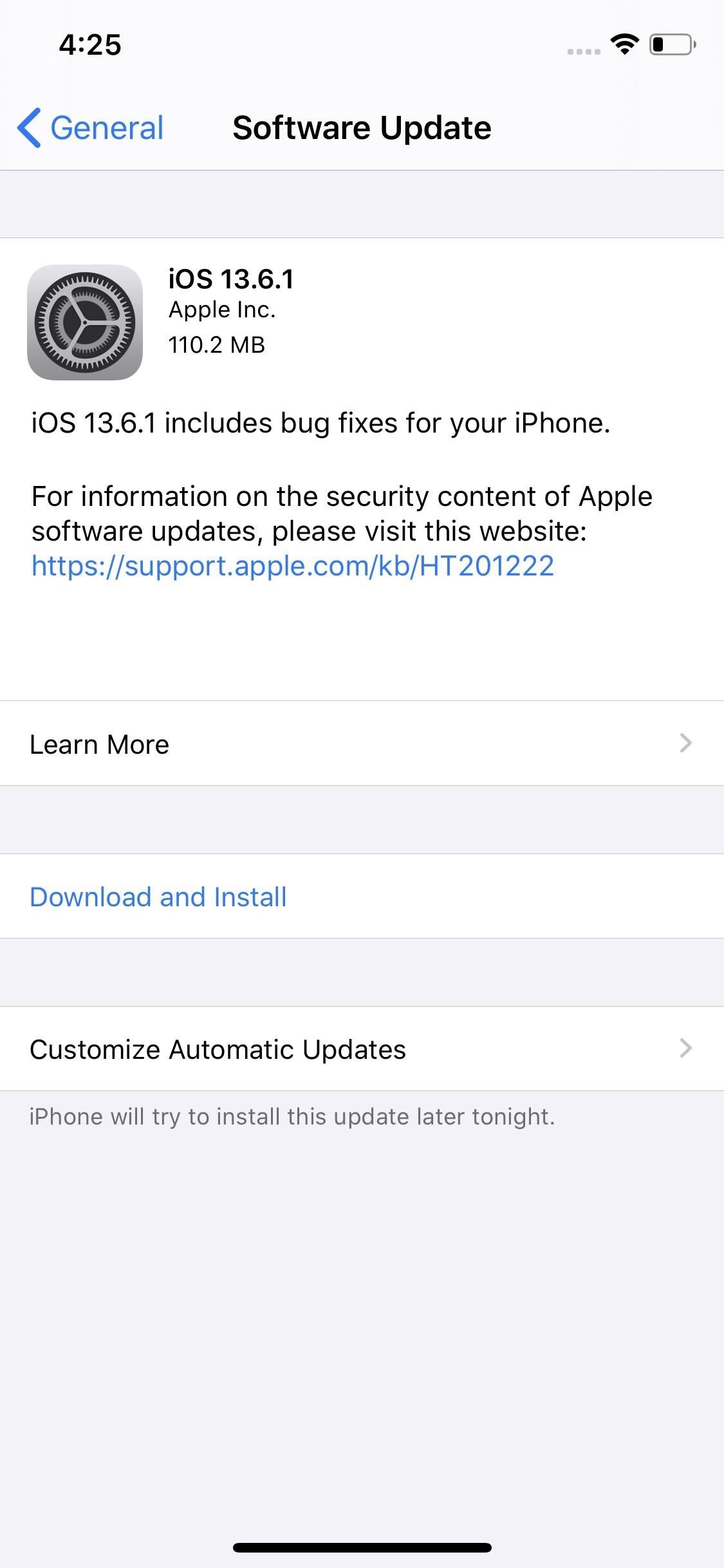 Apple Releases iOS 13.6.1 for iPhone, Adds Bug Fixes for Exposure Notifications, Thermal Management & Automated Storage
