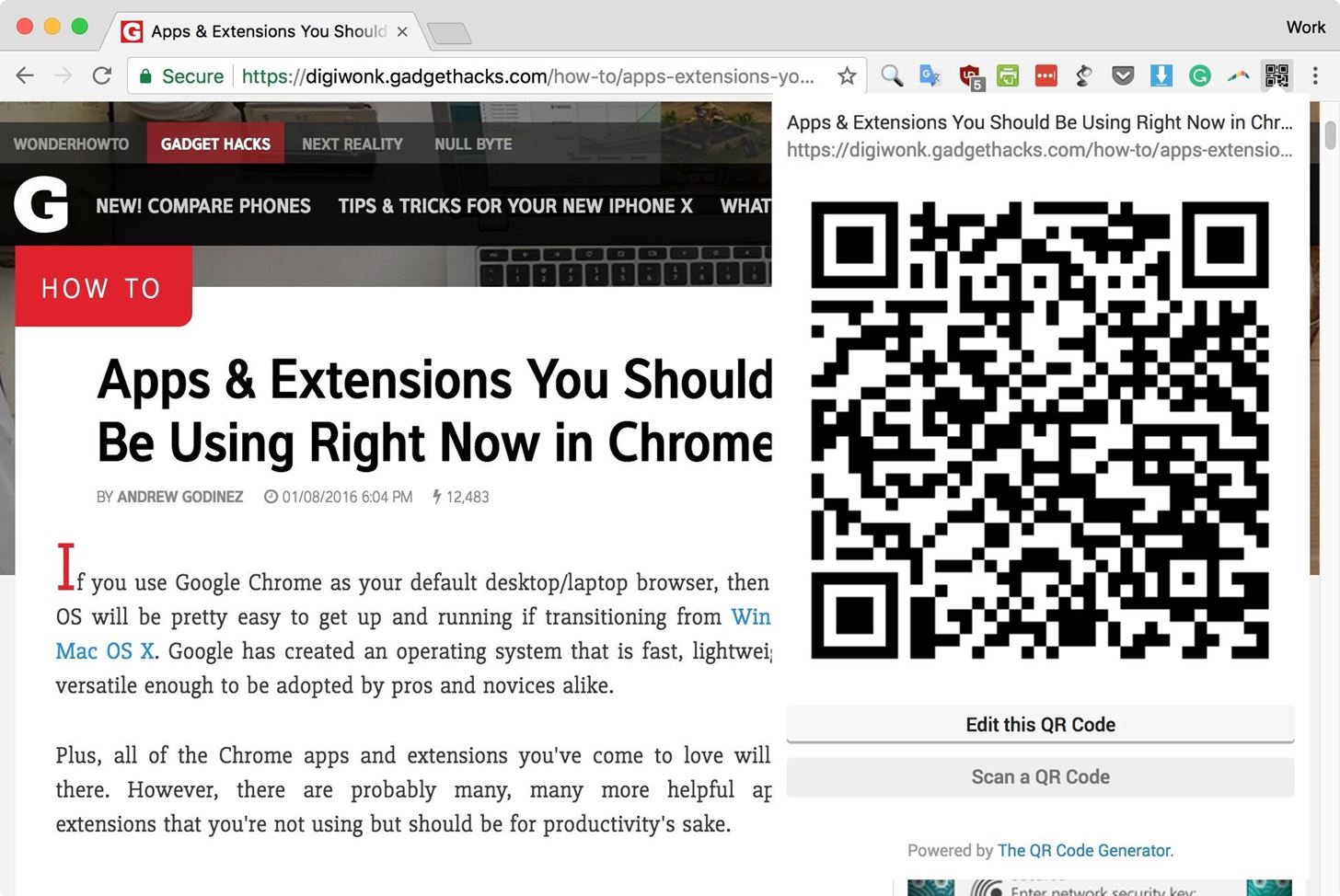 The Easy Way to Get Your Chrome Desktop Tabs in Your iPhone's Safari Browser