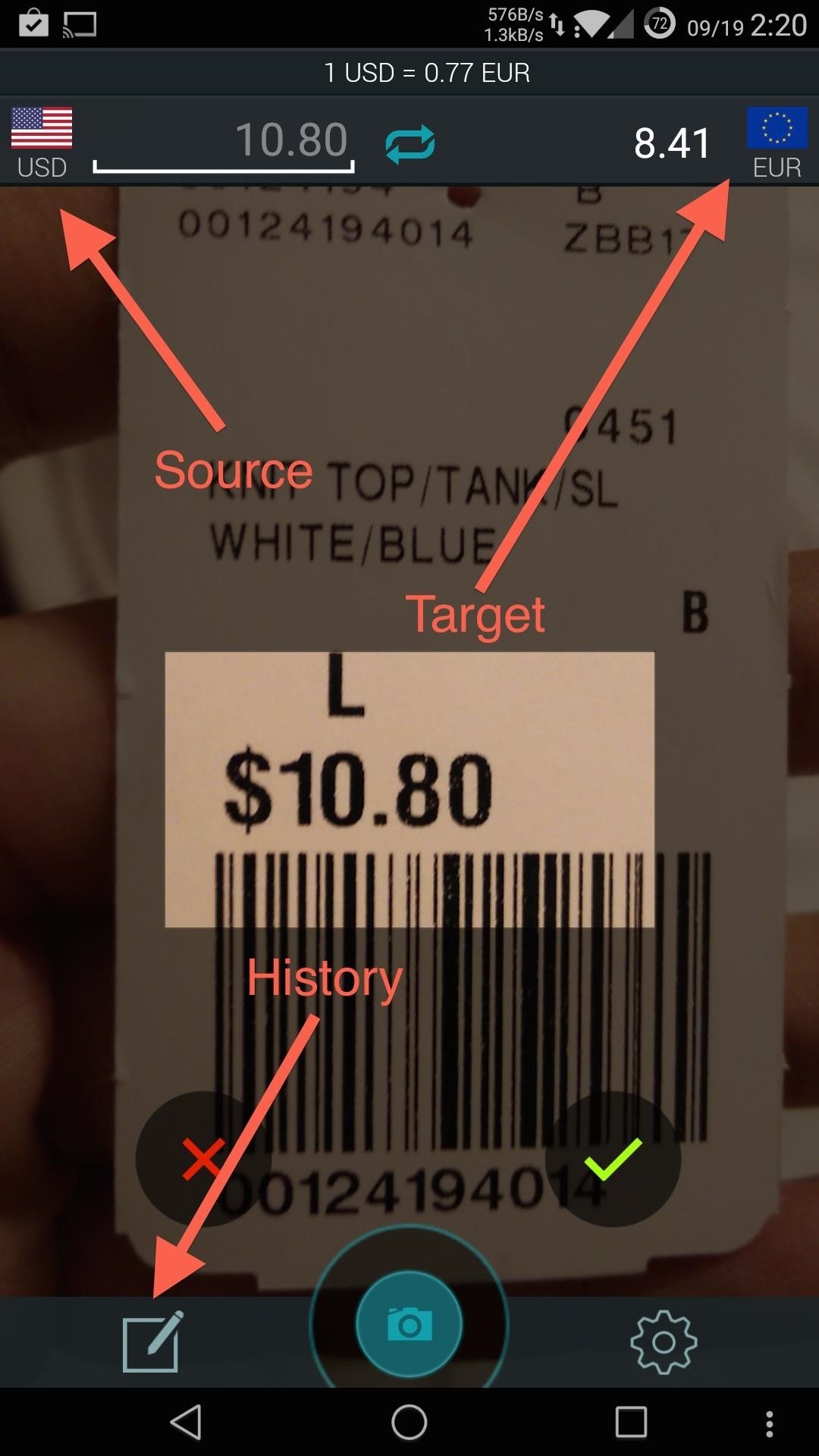 Use Your Android's Camera to Automatically Convert Foreign Price Tags