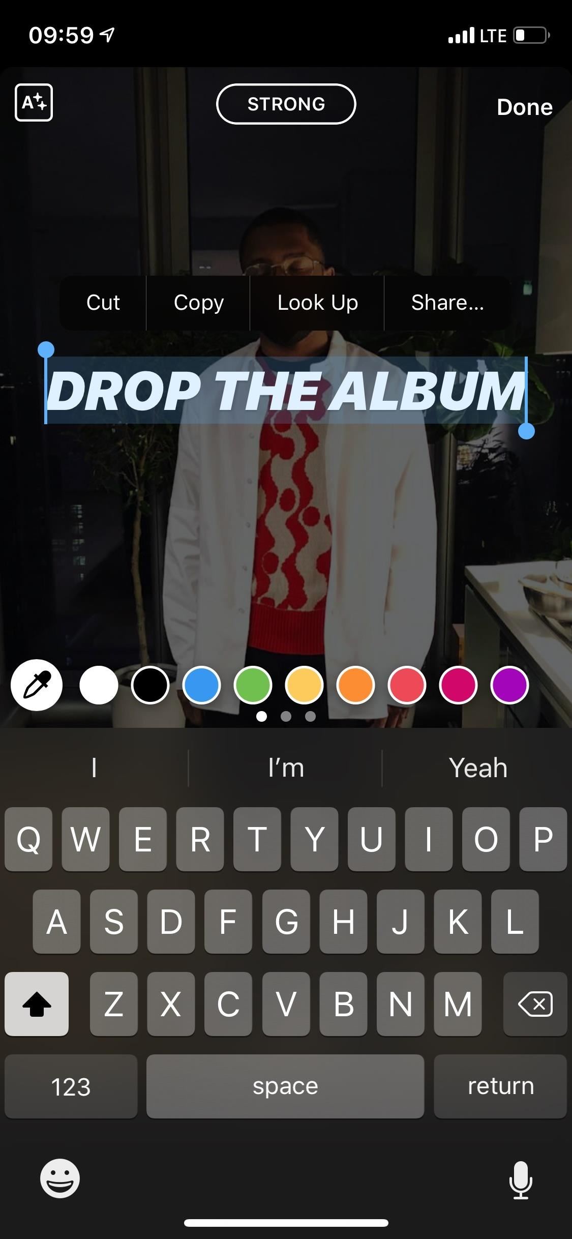 Use This Text Trick in Instagram Stories to Change Each Character's Color in Seconds