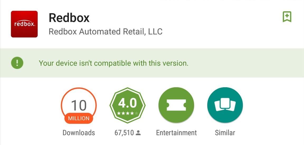 How to Get Redbox Working on Incompatible Android Devices