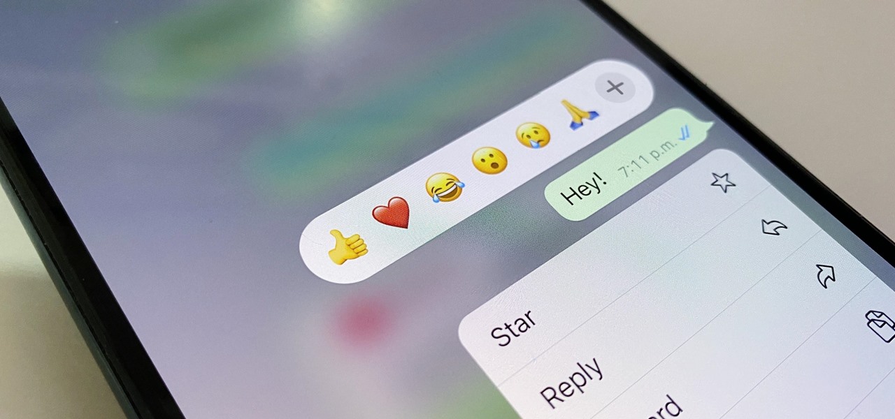 Use Any Emoji as a Message Reaction in WhatsApp for iOS, Android, Desktop, and Web