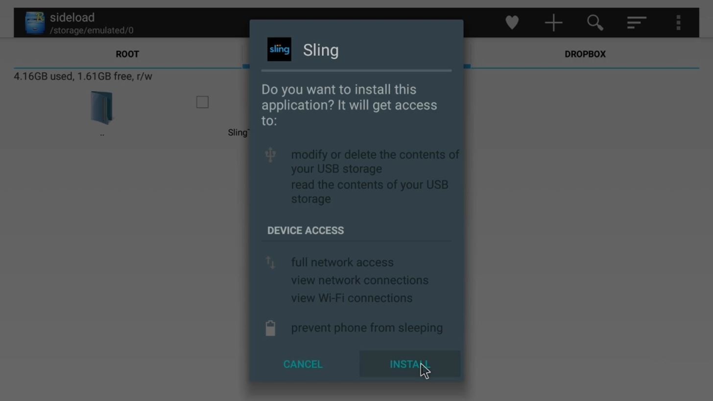 How to Install the Sling TV App on Your Nexus Player