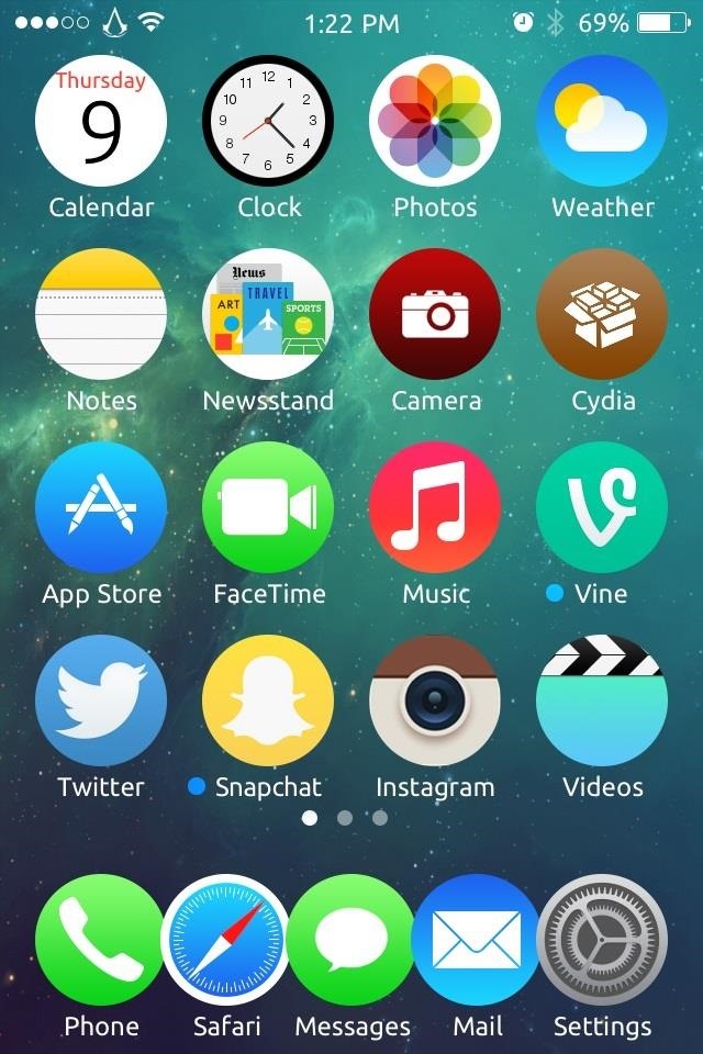 How to Get These Badass Circular App Icons to Round Out Your iOS 7 iPhone or iPad's Home Screen