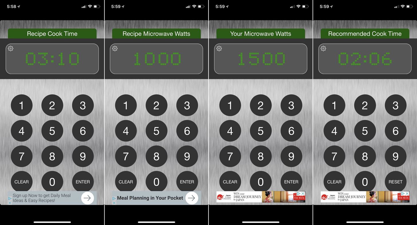 Easily Convert Cooking Times for Your Microwave's Wattage Using These Apps
