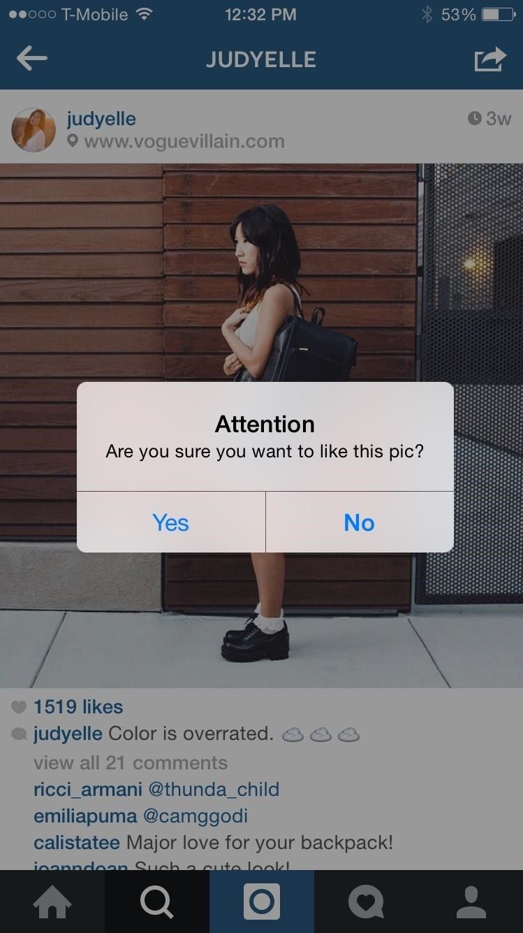 Stop Accidentally Liking Photos & Videos in Instagram's iPhone App