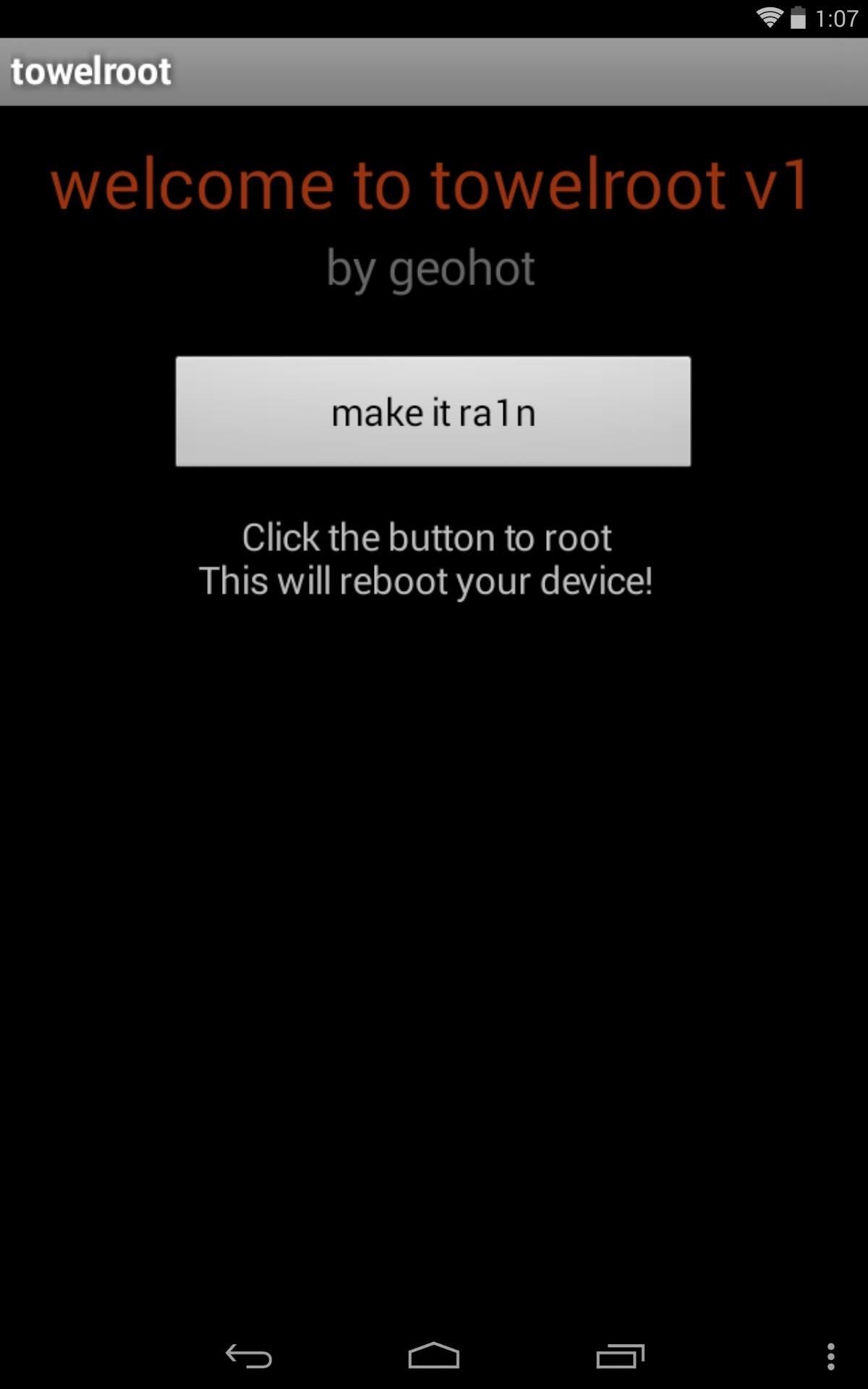 How to Root Your Nexus 7 in Less Than Two Minutes—Without a Computer