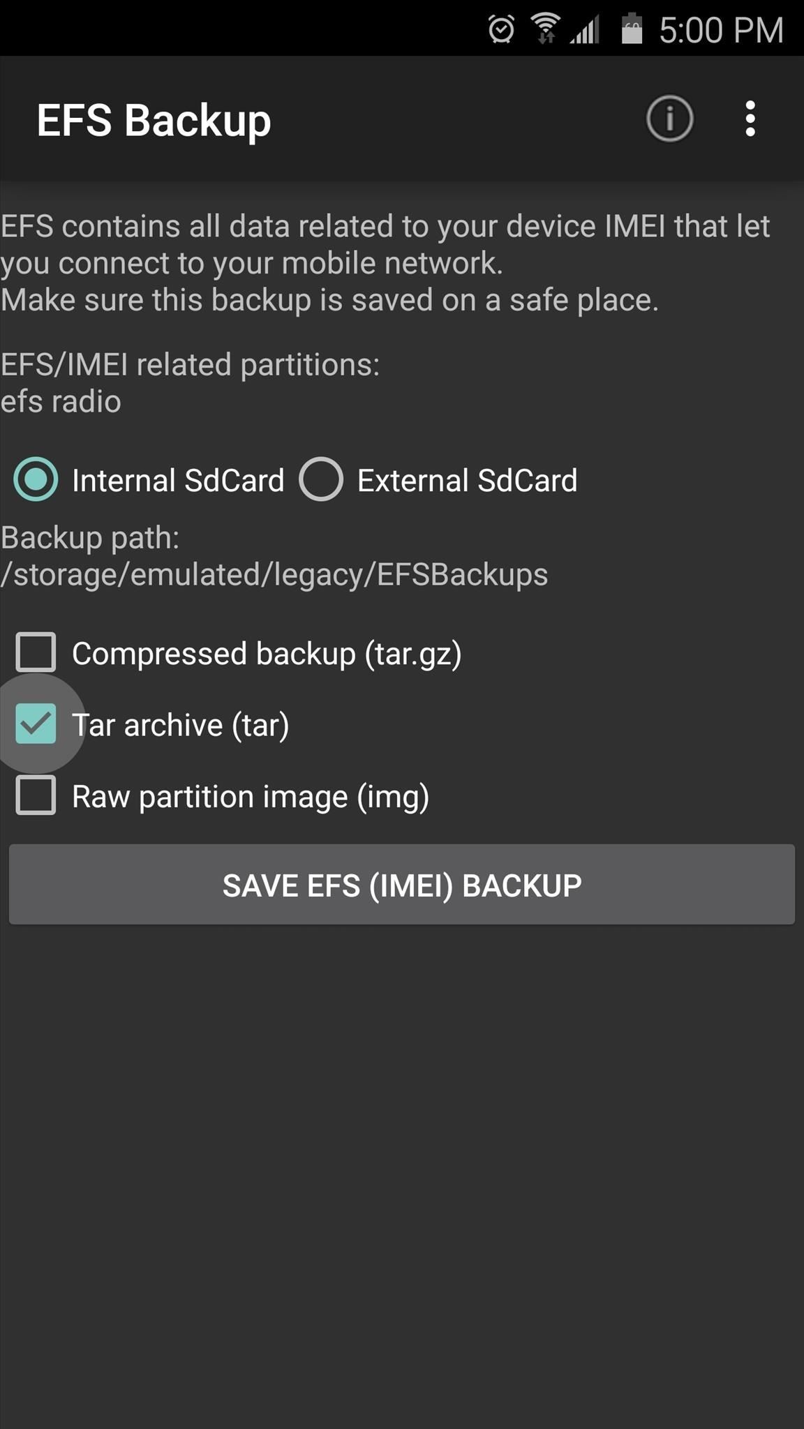 Prevent Bricks by Backing Up the EFS Partition on Your Samsung Galaxy S6