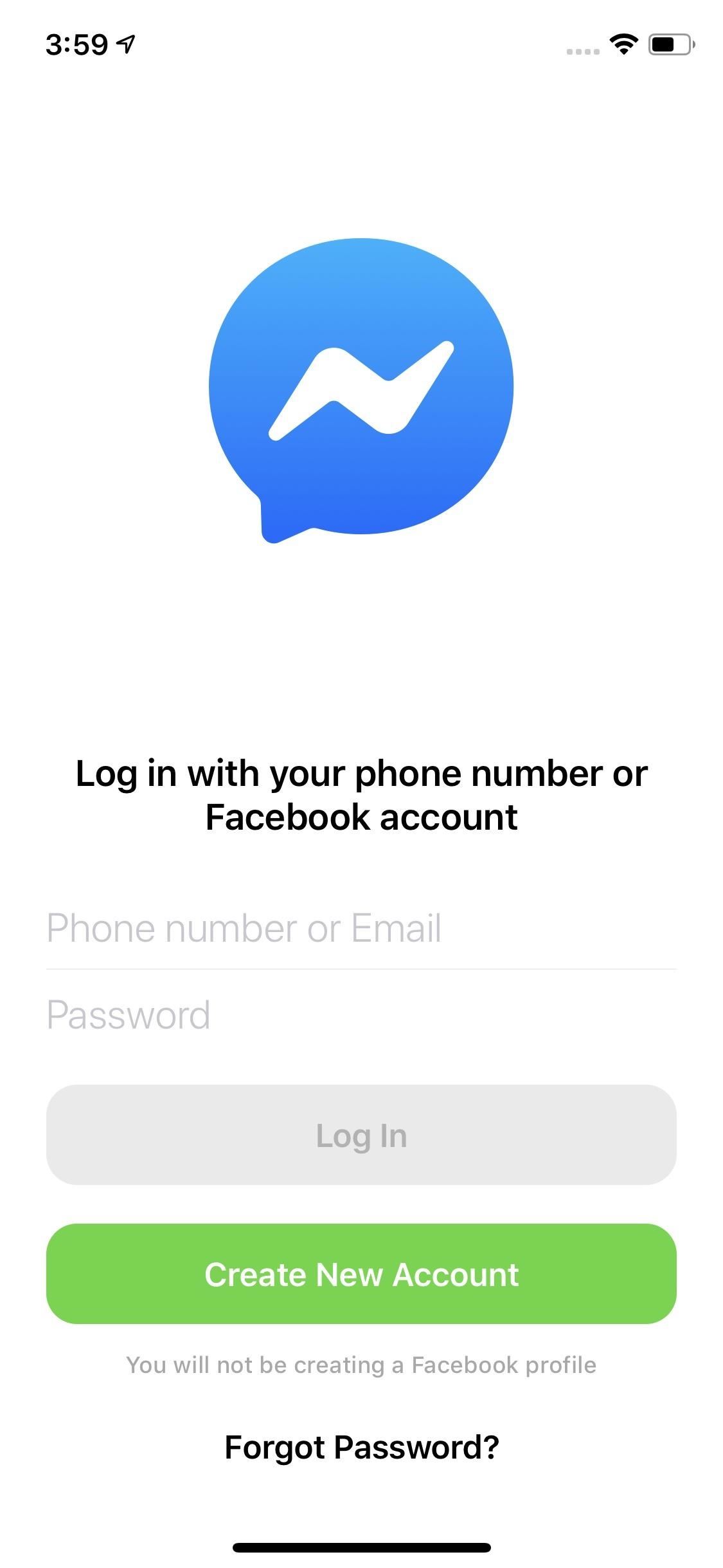 How To Chat With Friends On Messenger Without A Facebook Account Smartphones Gadget Hacks