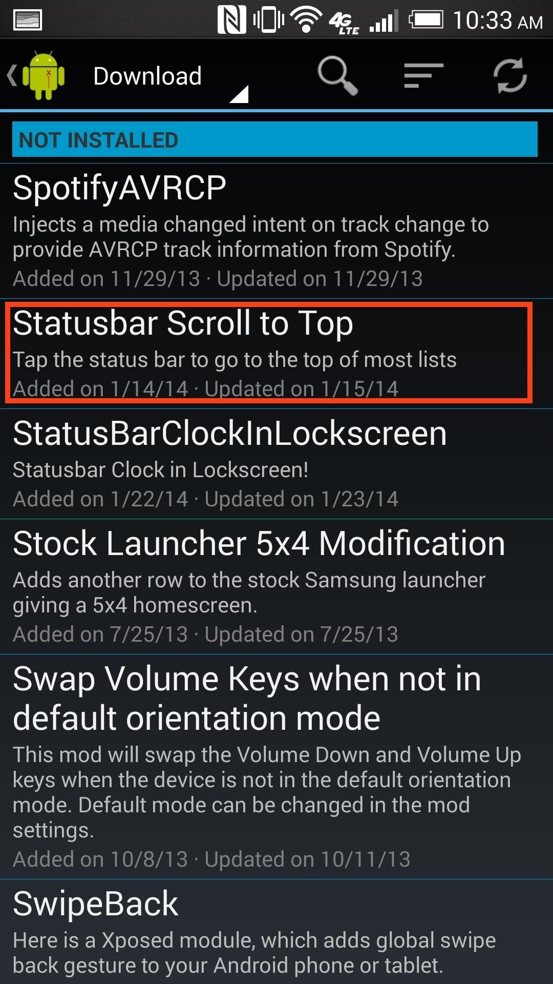 How to Instantly Scroll Back Up to the Top of Any App on Your HTC One