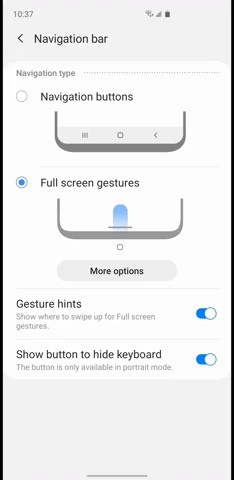Hide the Home Bar on Your Galaxy with Android 10's New Gestures « Android  :: Gadget Hacks