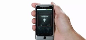Control a T-Mobile G2 smartphone with voice commands