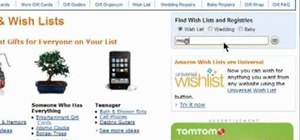 Search Amazon to find wish lists and wedding registries