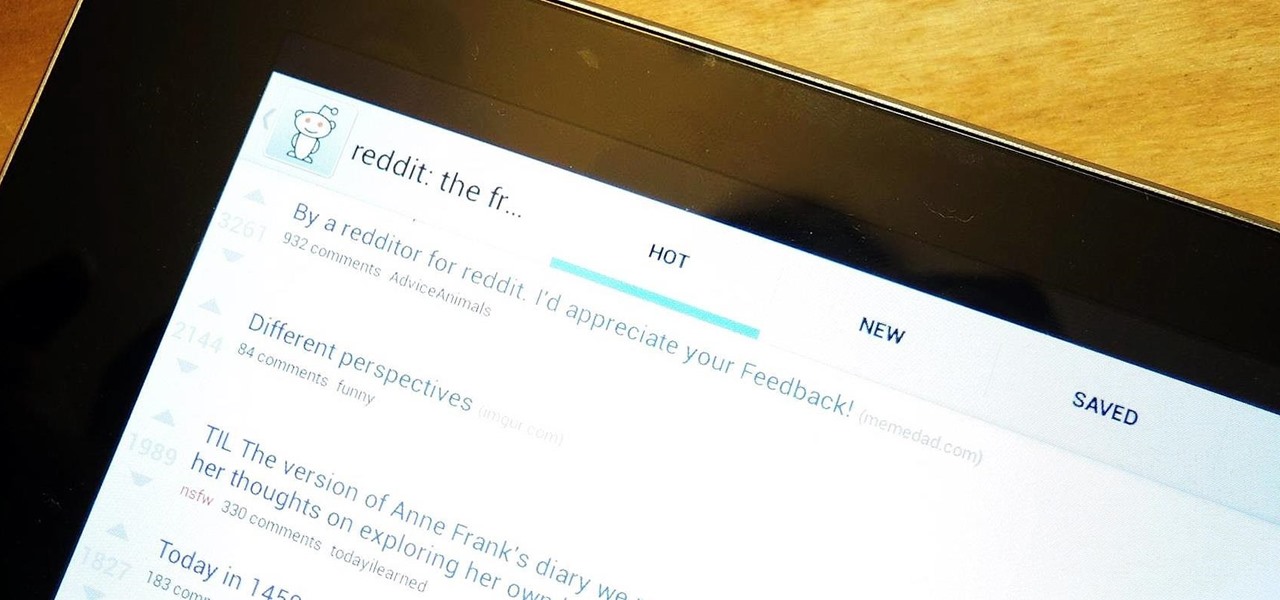 Get the Best Reddit Experience on Your Nexus 7 Tablet (Or Any Other Android Tablet)