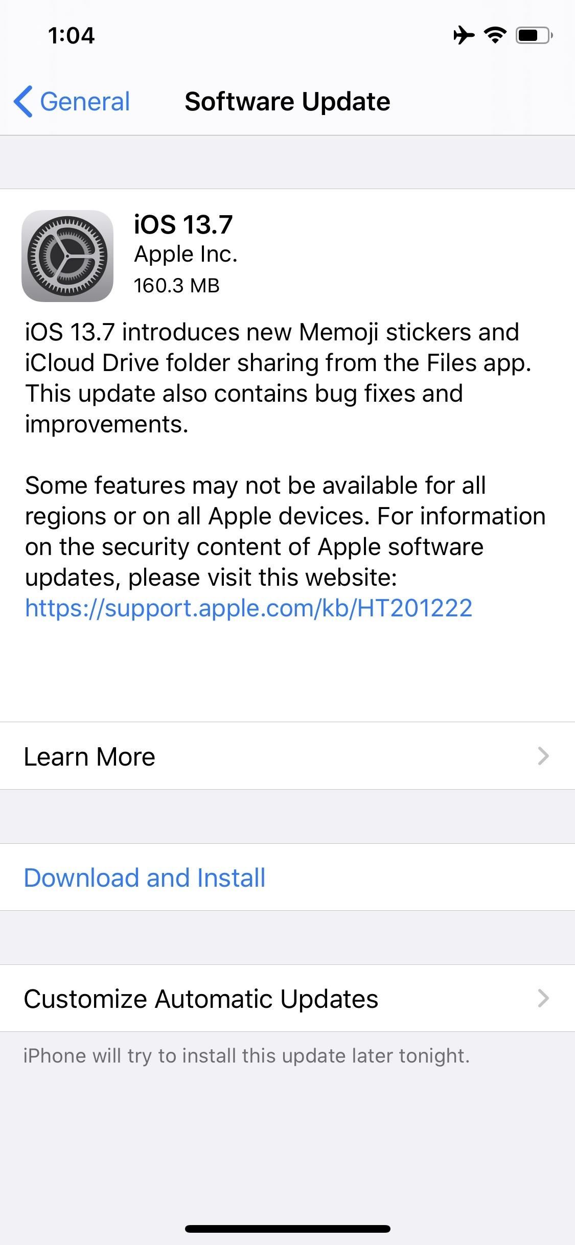 Apple Releases iOS 13.7 for iPhone, Includes COVID-19 Exposure Notification Support Without Using an App