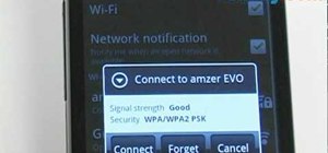 Use the WiFi Hot Spot connection on your HTC EVO 4G