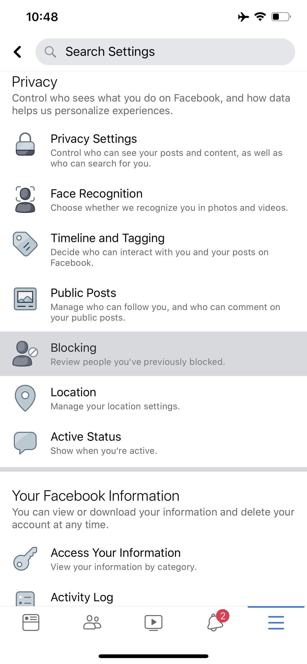 Unblock People & Websites on Facebook for iPhone or Android