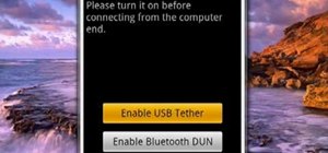 Tether your Android phone with PdaNet