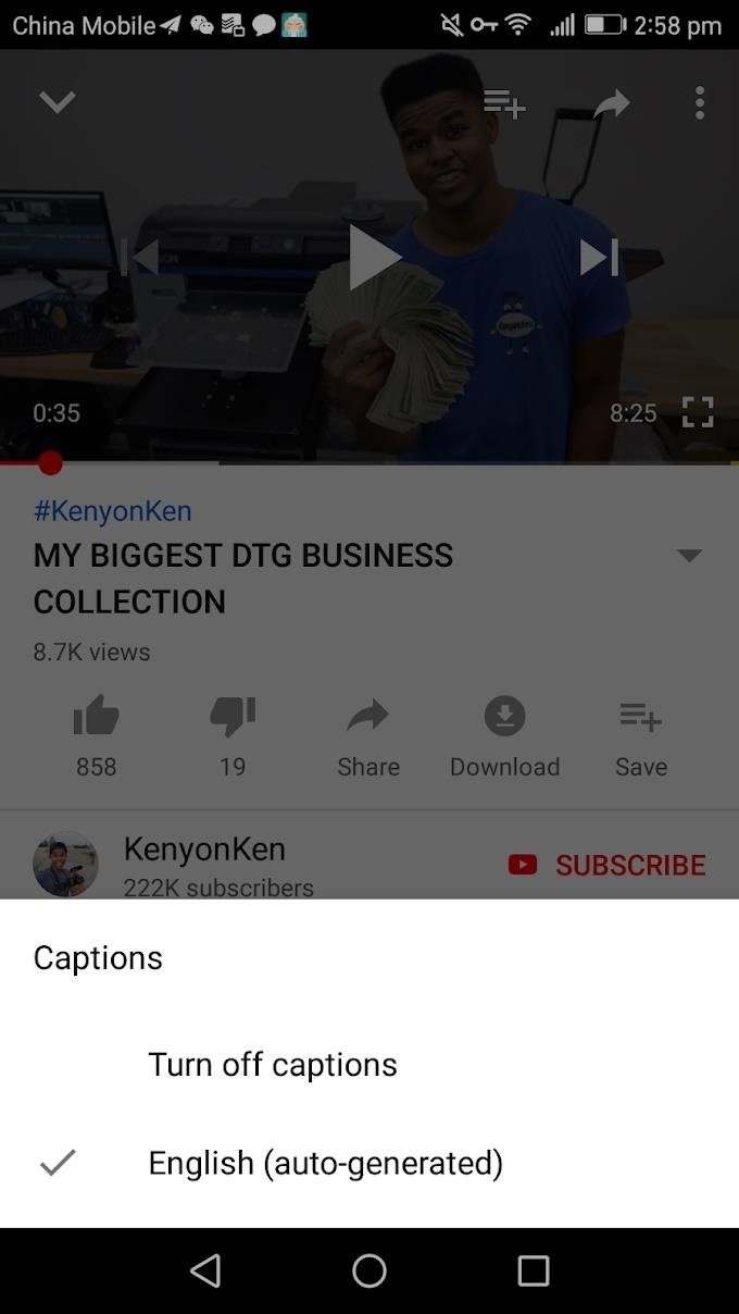 How to Enable Closed Captions in the YouTube App for Android