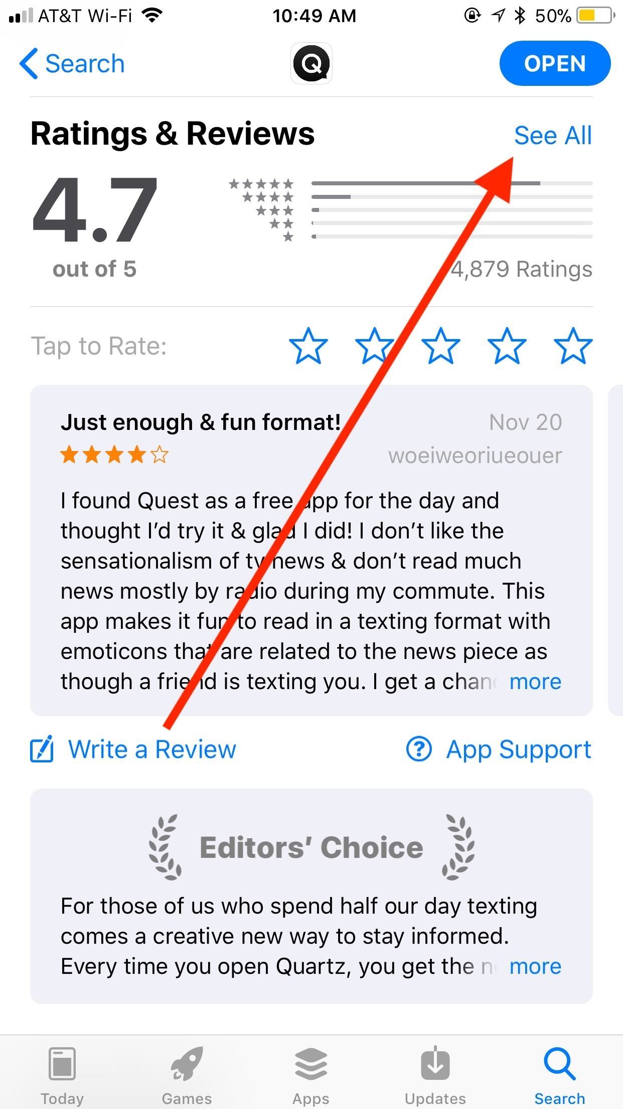 How to Sort App Store Reviews on Your iPhone in iOS 11.3