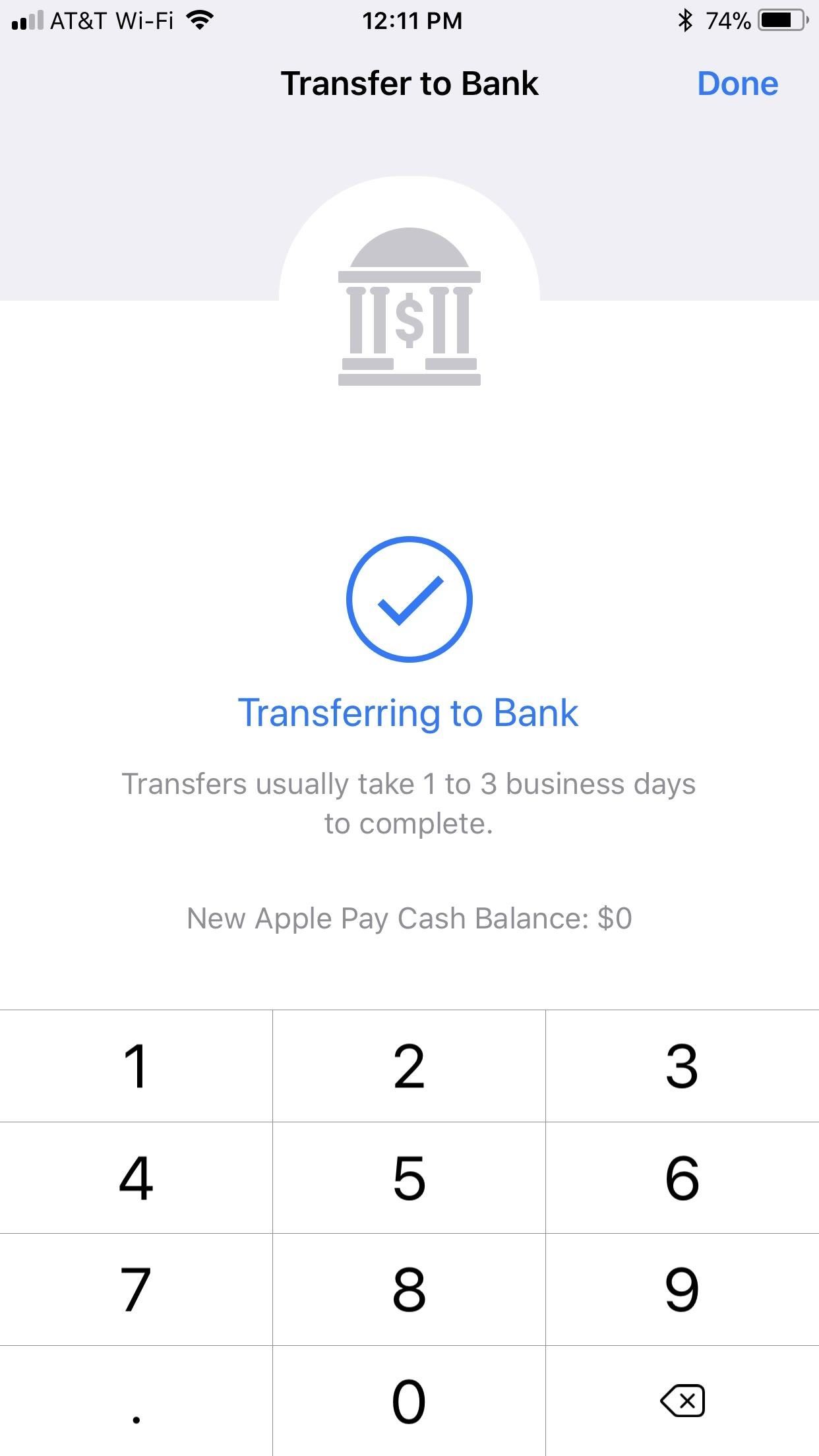 bank of america apple pay verification
