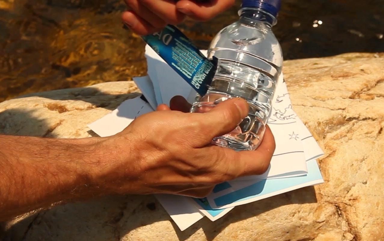 How to Start a Fire with Your Water Bottle