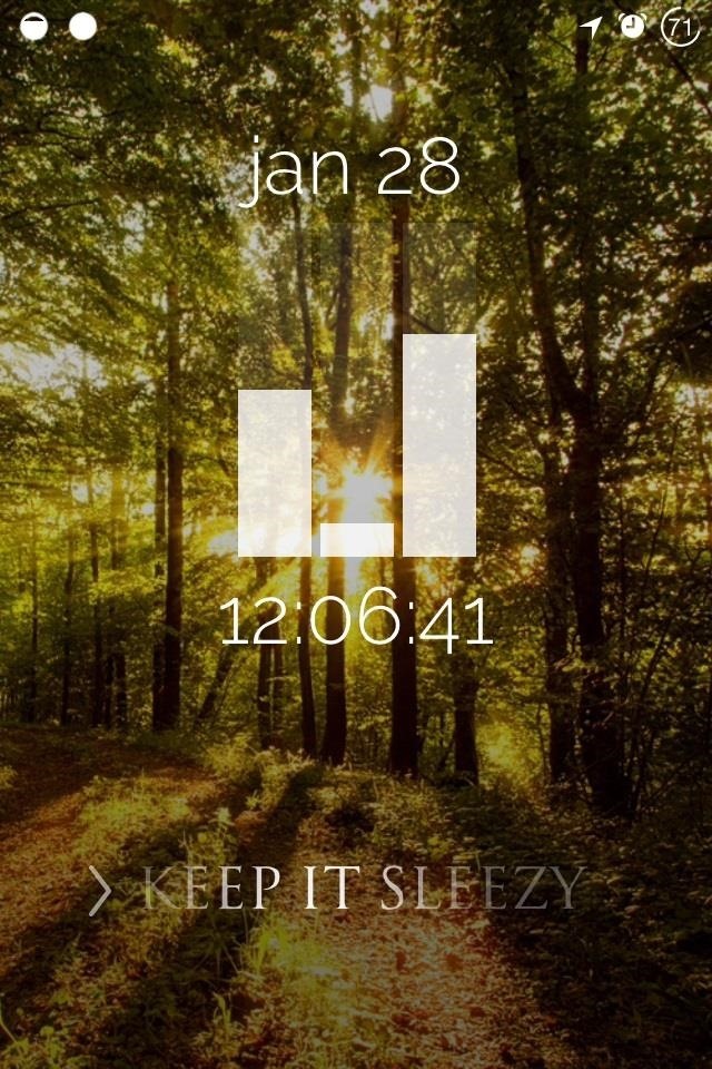 How to Theme the iOS 7 Lock Screen on Your iPhone with Sleek, Rising Time Bars