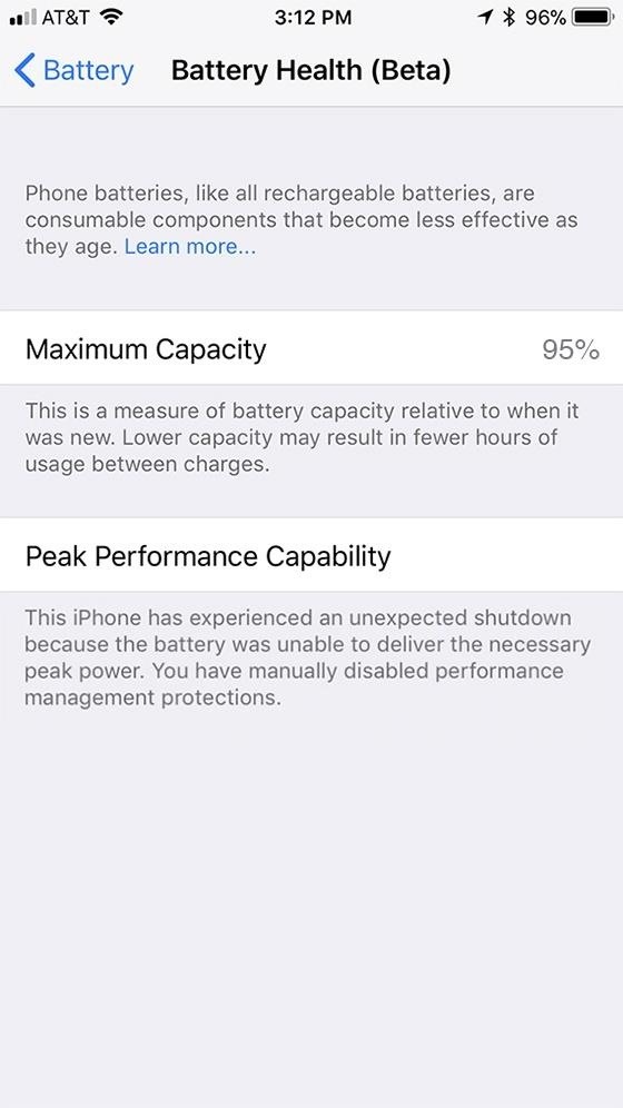 How to Check Your iPhone's Battery Health in iOS 11