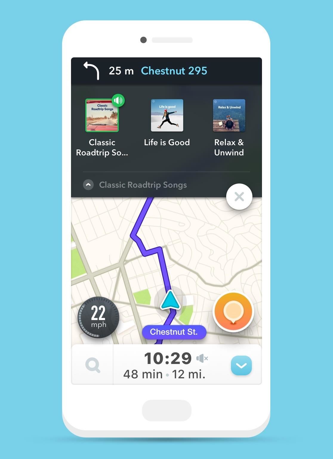 Waze & Spotify Team Up for Easy Access to Music While You Drive