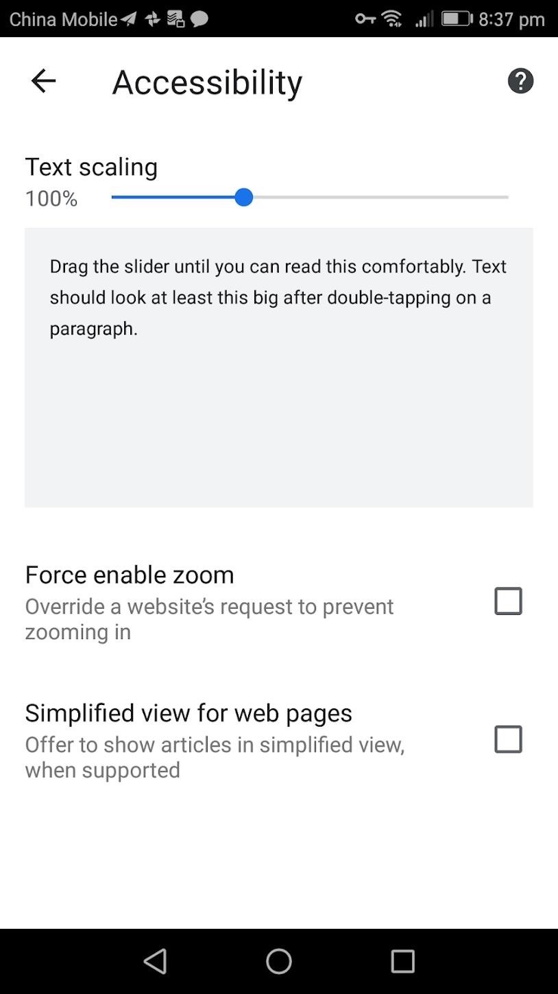 How to Increase Text Size in Google Chrome for Android
