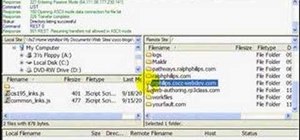Publish web pages with FileZilla