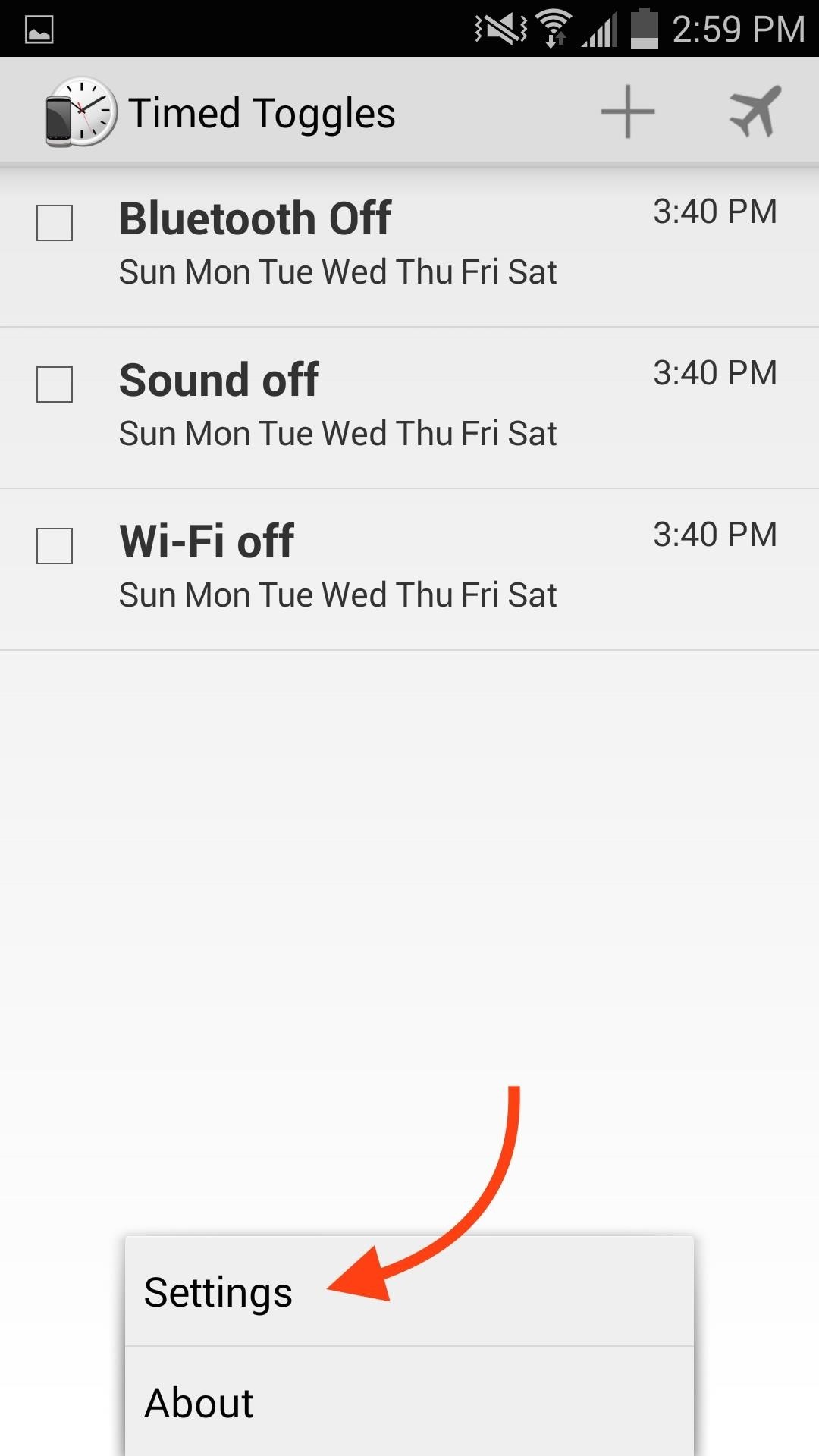 Schedule Bluetooth, Data, Wi-Fi & Other System Settings on Android