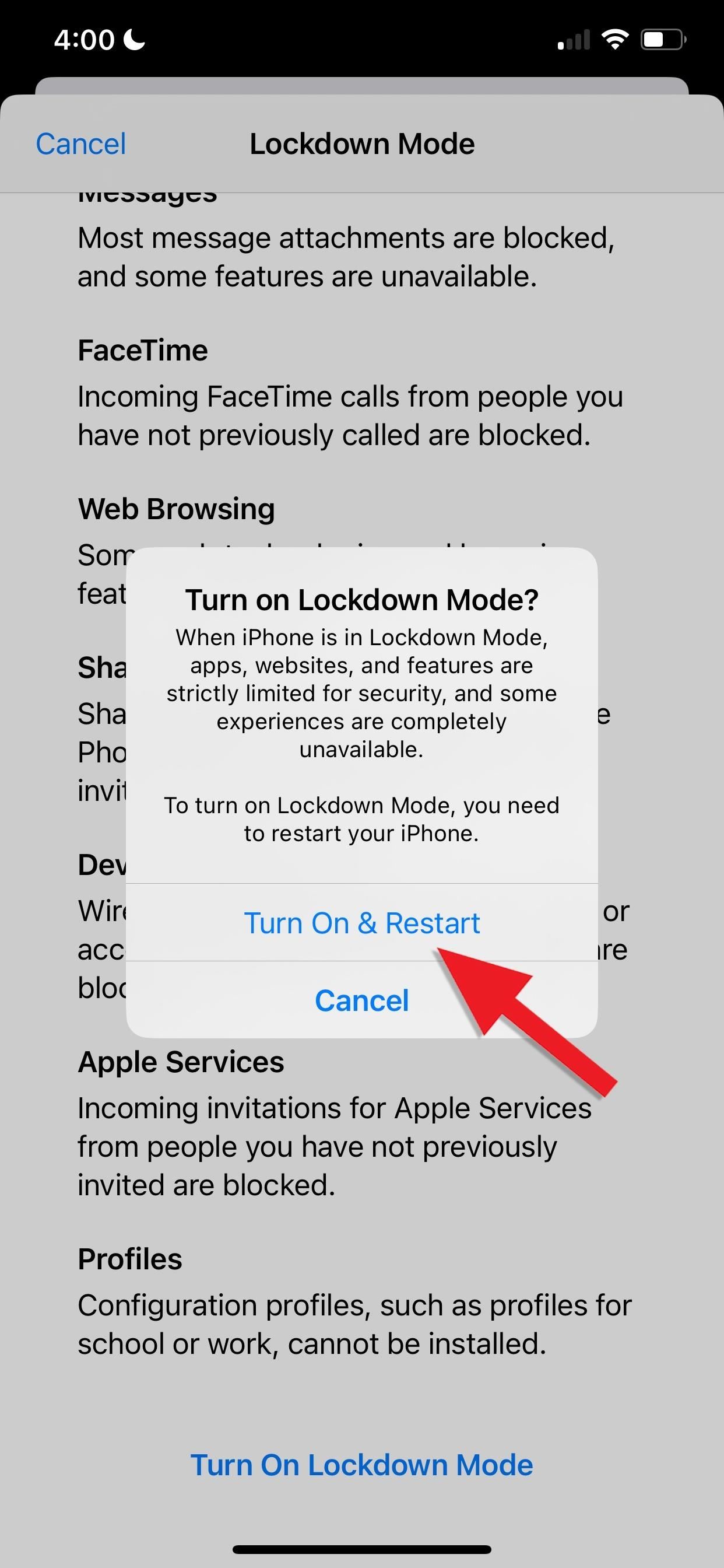 Lock Down Your iPhone for Protection Against Spyware and Other Targeted Cyberattacks