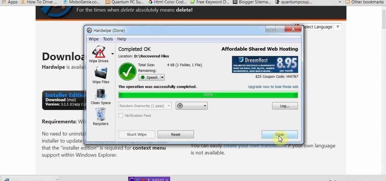 Hardwipe Tools to Permanently Deleted Files and Prevent Data Recovery