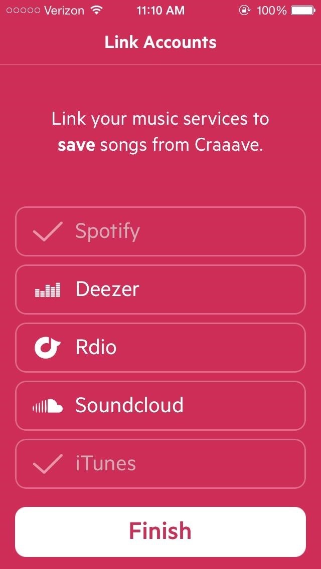 Share Songs from Any Music Service on Your iPhone to Anyone Using Craaave for iOS