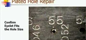 Repair plated through hole printed circuit boards