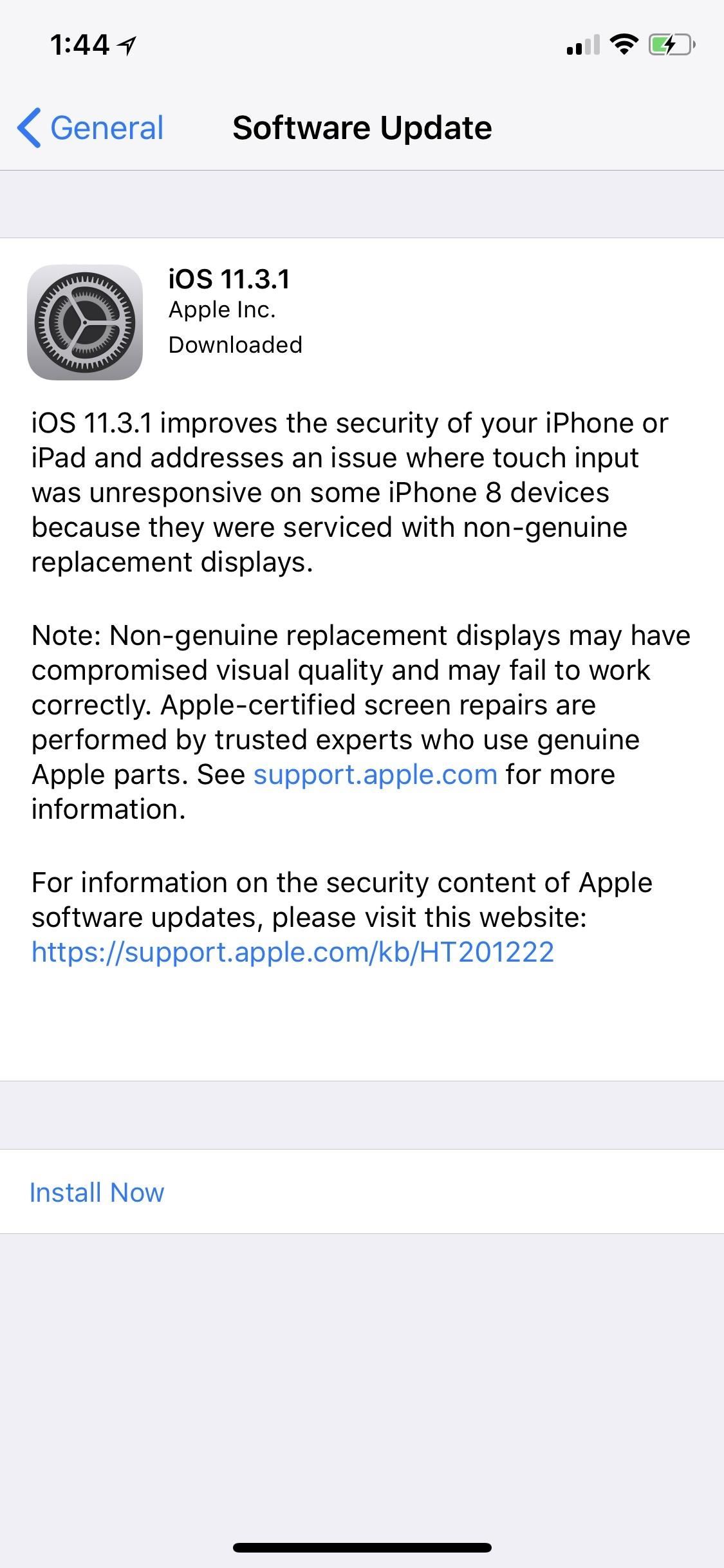 iOS 11.3.1 Released for iPhones with Third-Party Display Repair Patch & Security Fixes